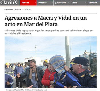 Represión en Mar del Plata